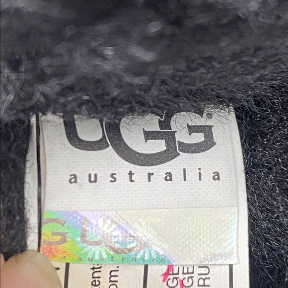 WOMEN'S UGG SUNDANCE REVIVAL BRAID BLACK TALL BOOT Sz 6 Boho Western Winter - Picture 14 of 14